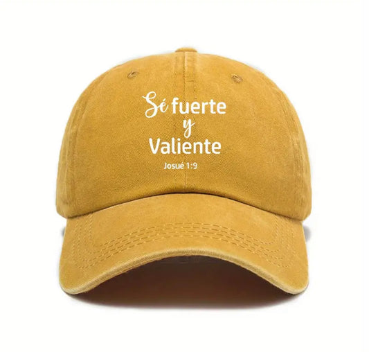 Gorra “Esfuérzate y Sé Valiente” – Josué 1:9